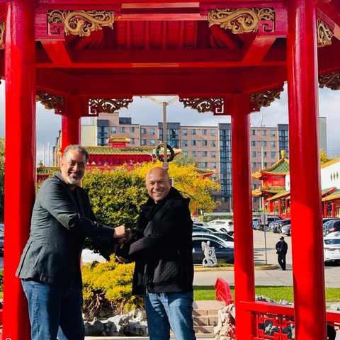 Anup Singh (IFFSA Toronto Curator, and Film Director) and Simon Brook.