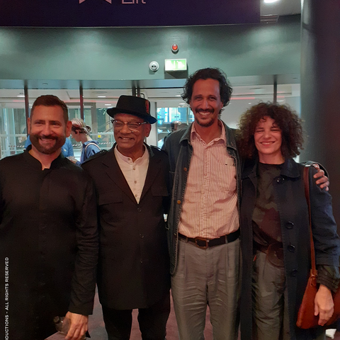 Cary Sawhney (Directeur exécutif et de la programmation, LIFF), Jeffery Kissoon,  Antonin Stahly-Vishwanadan, Corinne Jaber.